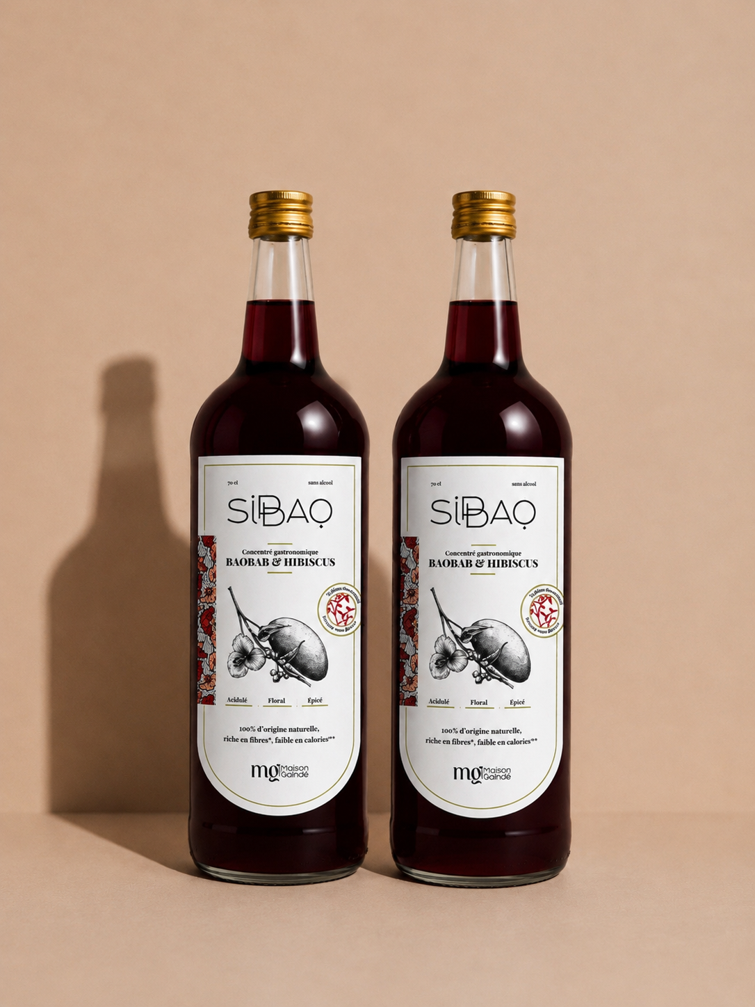 Concentré gastronomique au baobab, hibiscus & gingembre.