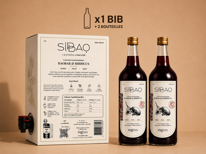 Concentré gastronomique au baobab, hibiscus & gingembre.