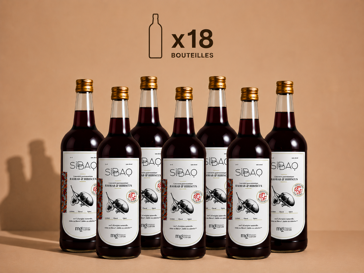 Concentré gastronomique au baobab, hibiscus & gingembre.