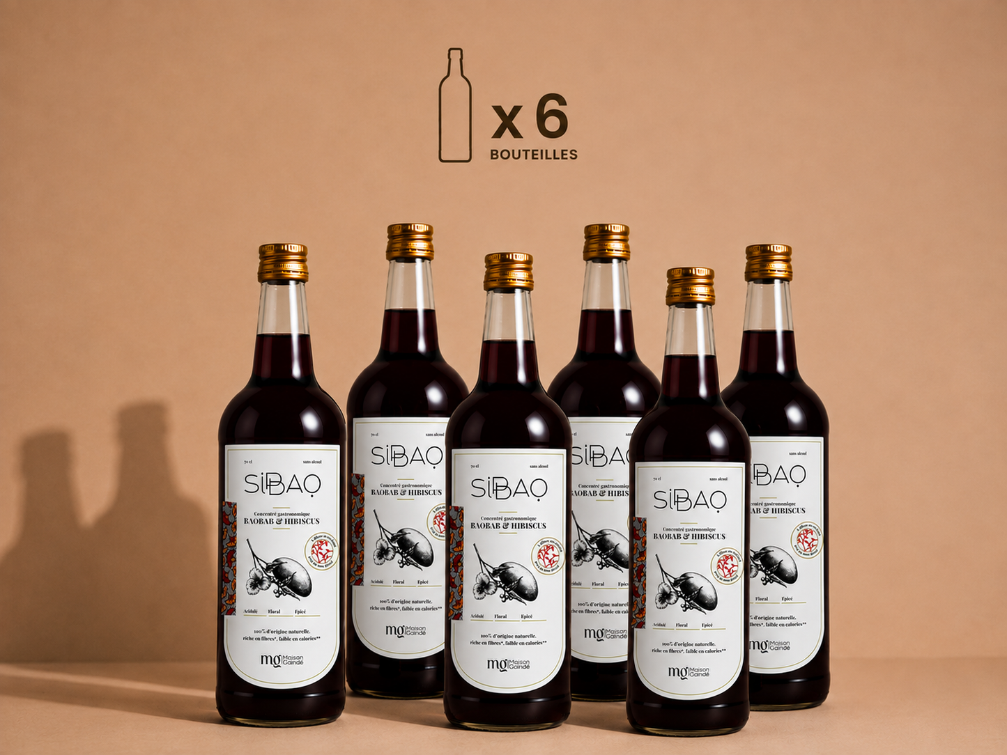 Concentré gastronomique au baobab, hibiscus & gingembre.