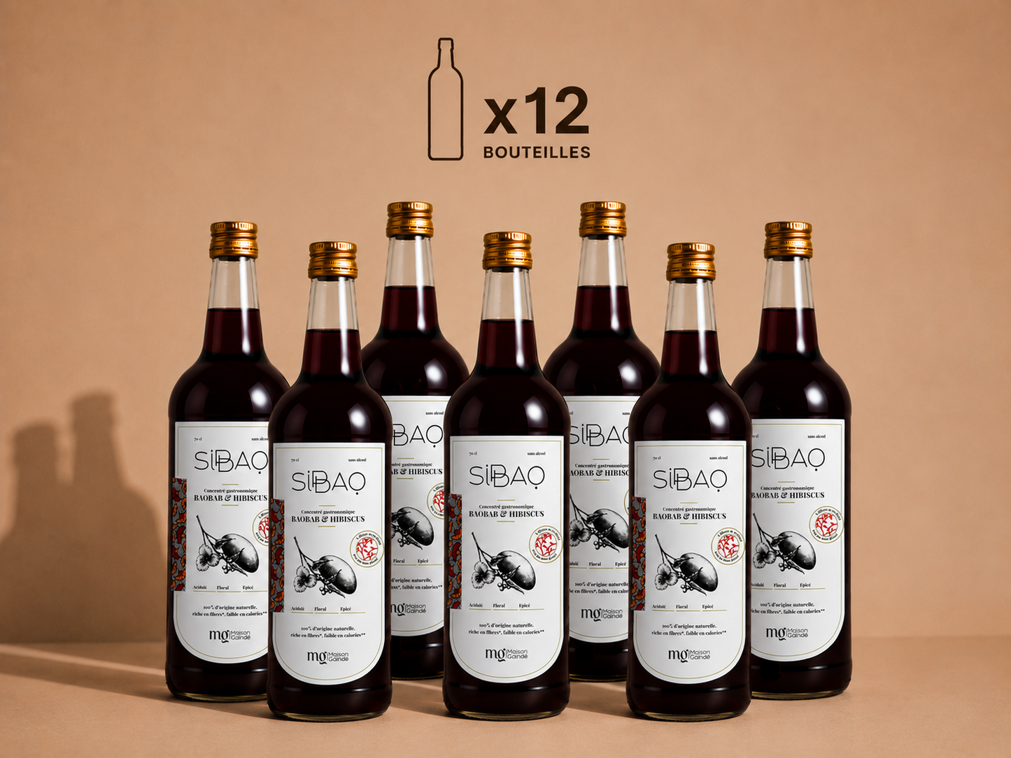 Concentré gastronomique au baobab, hibiscus & gingembre.