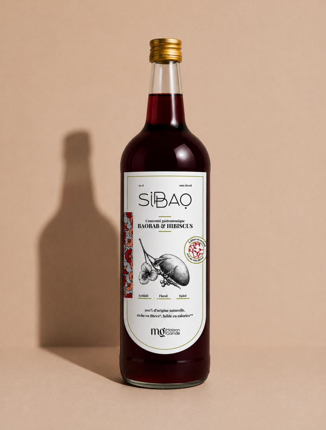 Concentré gastronomique au baobab, hibiscus & gingembre.