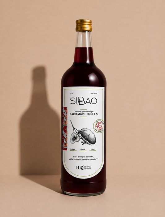 Concentré gastronomique au baobab, hibiscus & gingembre.