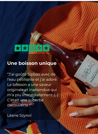 Concentré gastronomique au baobab, hibiscus & gingembre.